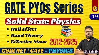 Famous GATE Physics PYQs 2012–2025 | Solid State Physics (SSP) | GATE PhysicS Profile