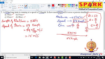 Time and distance || Question 2 ||  Spark Institute ||  Easy Arithmetic ||  Krishna Sir