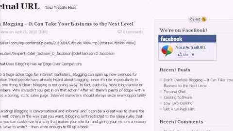 Adding a "Fan Box" Facebook Widget on Your Blog
