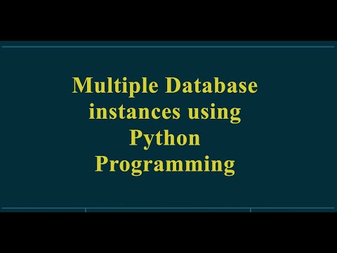 How to connect with multiple databases instances using Python Programming?