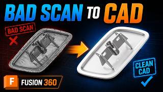 3D Scan to CAD in Fusion 360: Car Lamp Cap
