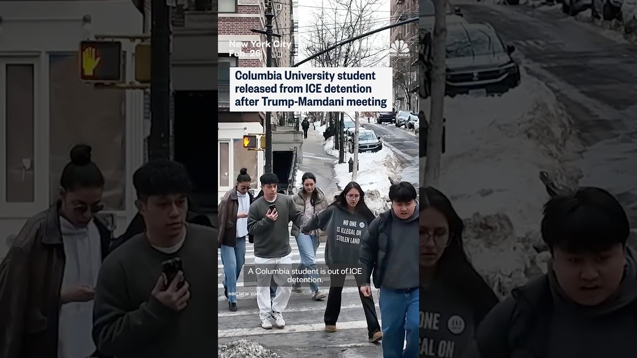 Columbia University student released from ICE detention after Trump-Mamdani meeting