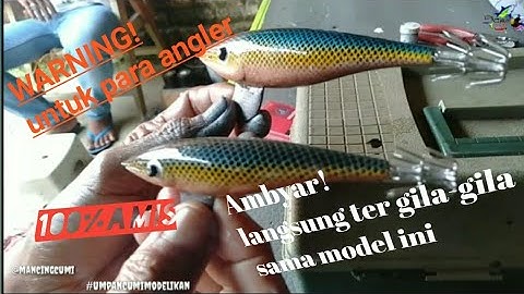 Umpan cumi model ikan|| 100%amis|manufactur from hand|Review|Edy Cihuy Fishing