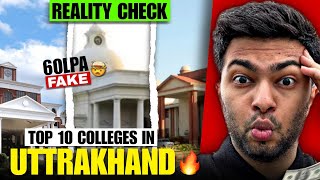 TOP 10 Engineering Colleges in Uttarakhand🏫 | Pvt colleges placement 50 LPA Or FAKE 😱