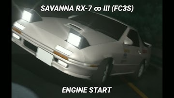 FC3S Engine Start | Initial D sound effects