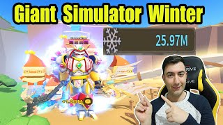 Giant Simulator Winter Event Kış Savaşçı Kostümü, Yeni Petler Ve Aksesuarlar Roblox