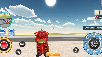 Wild Fox Transform Bike Robot Shooting - Robot Games - Android Gameplay Part 4