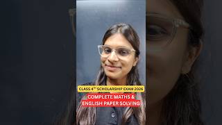 Complete Class 4th Maths &amp; English Paper Solving - Vidhi Mam #scholarshipexam #shorts #ytshorts