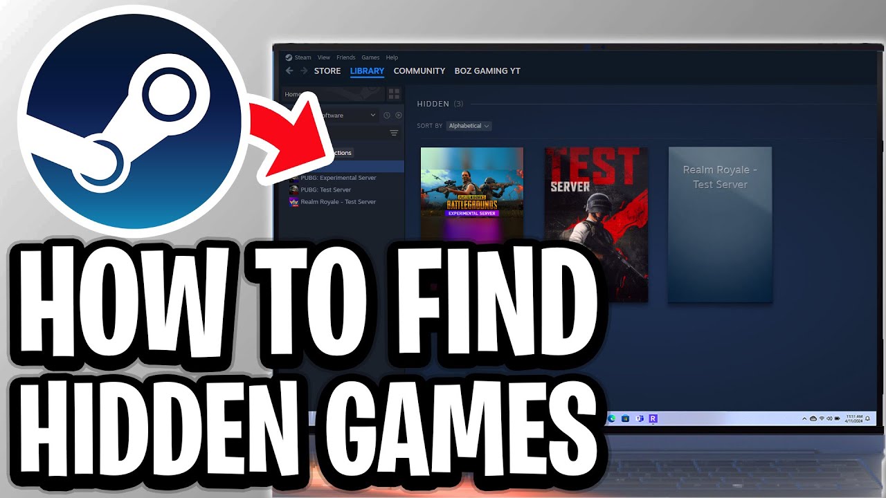 How To Find Hidden Games On Steam - Step By Step - YouTube