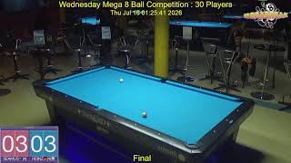 Wednesday Mega 8 Ball Competition : 15/07/26 screenshot 3