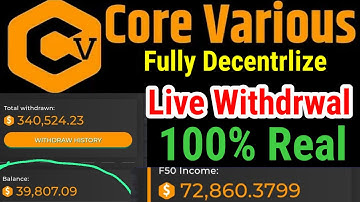 live withdrwal #core | core coin new update | core token new update #coredao #core