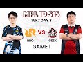 RRQ Hoshi vs Geek Fam Game 1 | MPL ID Season 15 Week 7 Day 3