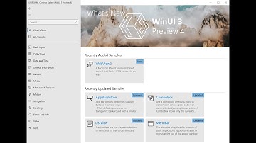 WINUI 3.0 Part 2 :-    Controls All Examples in Controls Gallery. UWP XAML Whats New(github)