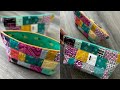 How to sew a scrappy zipper pouch tutorial with crafty gemini