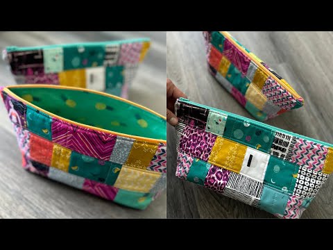 Zippered Box Pouch Tutorial - Crafty Gemini