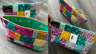 How to Sew a Scrappy Zipper Pouch Tutorial with Crafty Gemini