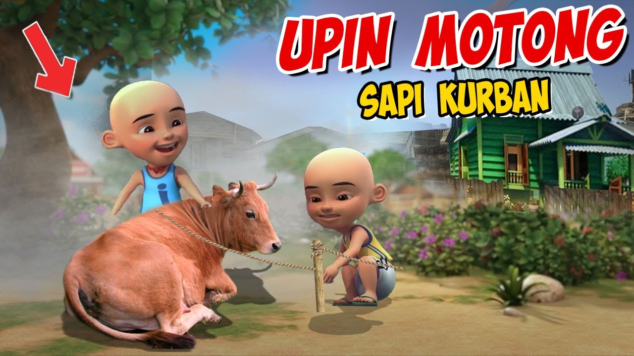 Upin ipin Motong Sapi Kurban besar , ipin senang ! GTA Lucu - YouTube
