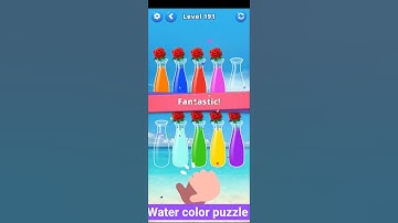 water color puzzle #game #level 191 &192