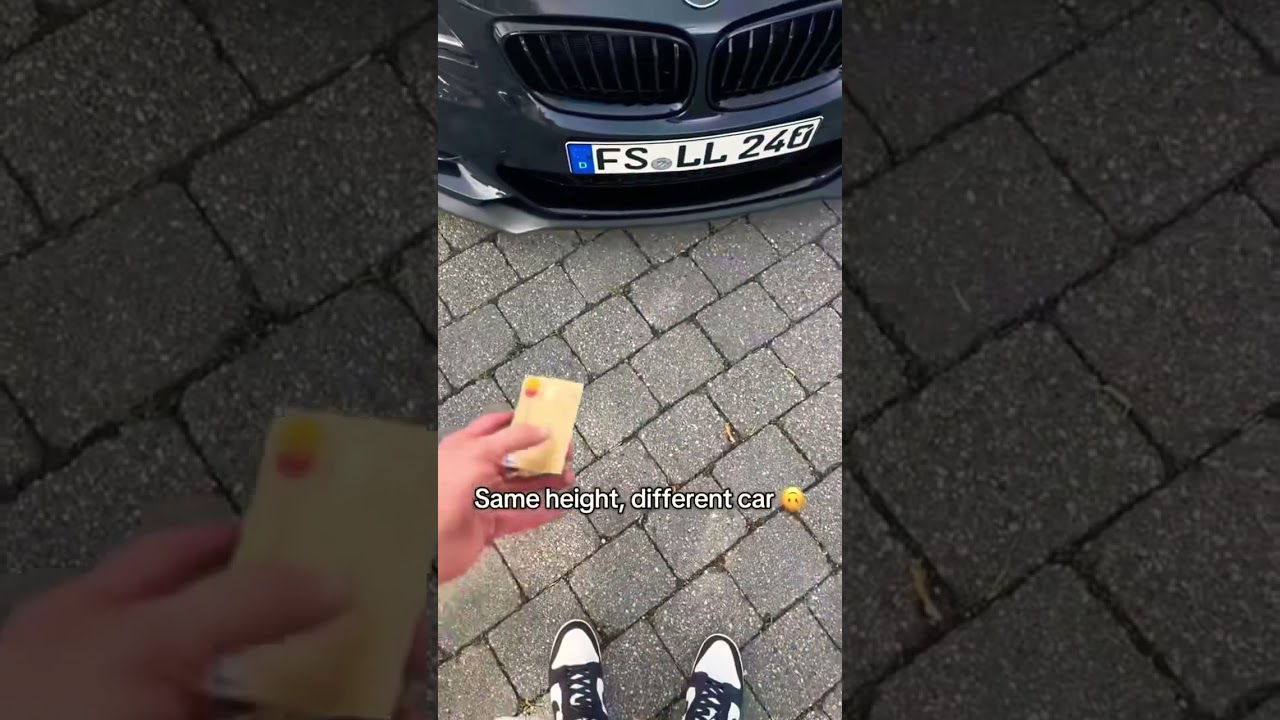 Same height, different car 