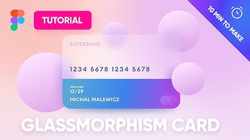 Glassmorphism UI - Free Figma Tutorial - 100 000 designers took it!