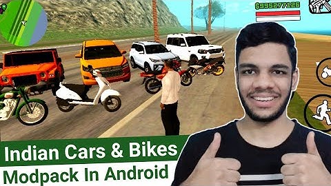 Gta San Andreas Indian Cars And Bikes Mod Android | Modpack | Thar | Scorpio N | Royal Enfield