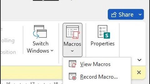 របៀបចង Macro ក្នុងកម្មវិធី Microsoft Word