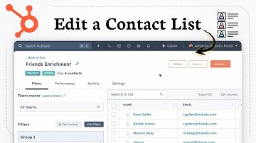 How to Edit a Contact List on Hubspot (to keep data fresh)