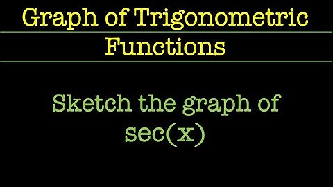 51. Graph of Trigonometric Functions - Sec(x)