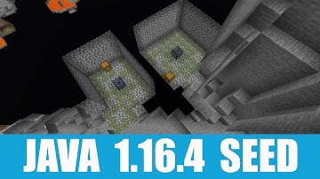 Minecraft Java 1.16.4 Seed: Double dungeon spawner sits right under a village and mineshaft at spawn
