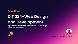 Discussion of Questions - Html and CSS