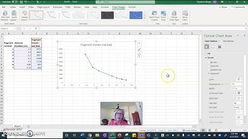 Semi log graphs for standard curves in excel
