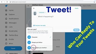 How To Make Settings For “Who Can Reply To Your Tweets” In Twitter Account (2023)