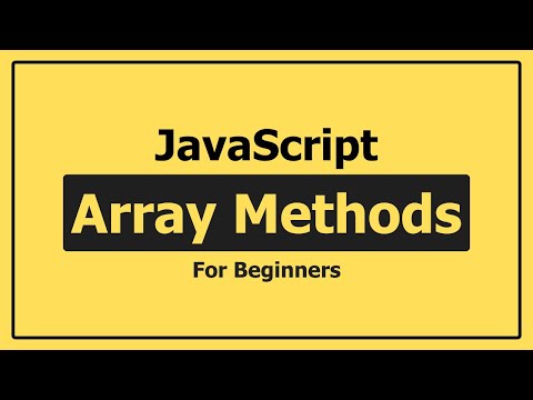 JavaScript Array Methods for Beginners (2025)