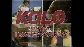 1984 Reno, Nevada Commercials: KOLO 920, Video Station