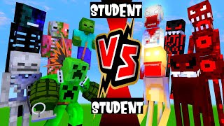 STUDENT VS STUDENT  FULL FIGHT | MONSTER SCHOOL VS ANOMALY AND SCP  MINECRAFT ANIMATION