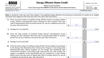 IRS Form 8908 walkthrough - ARCHIVED COPY - READ COMMENTS ONLY