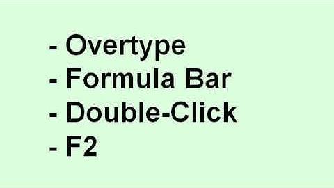 Part 6 MS Excel 2010 Tutorial    Editing Data