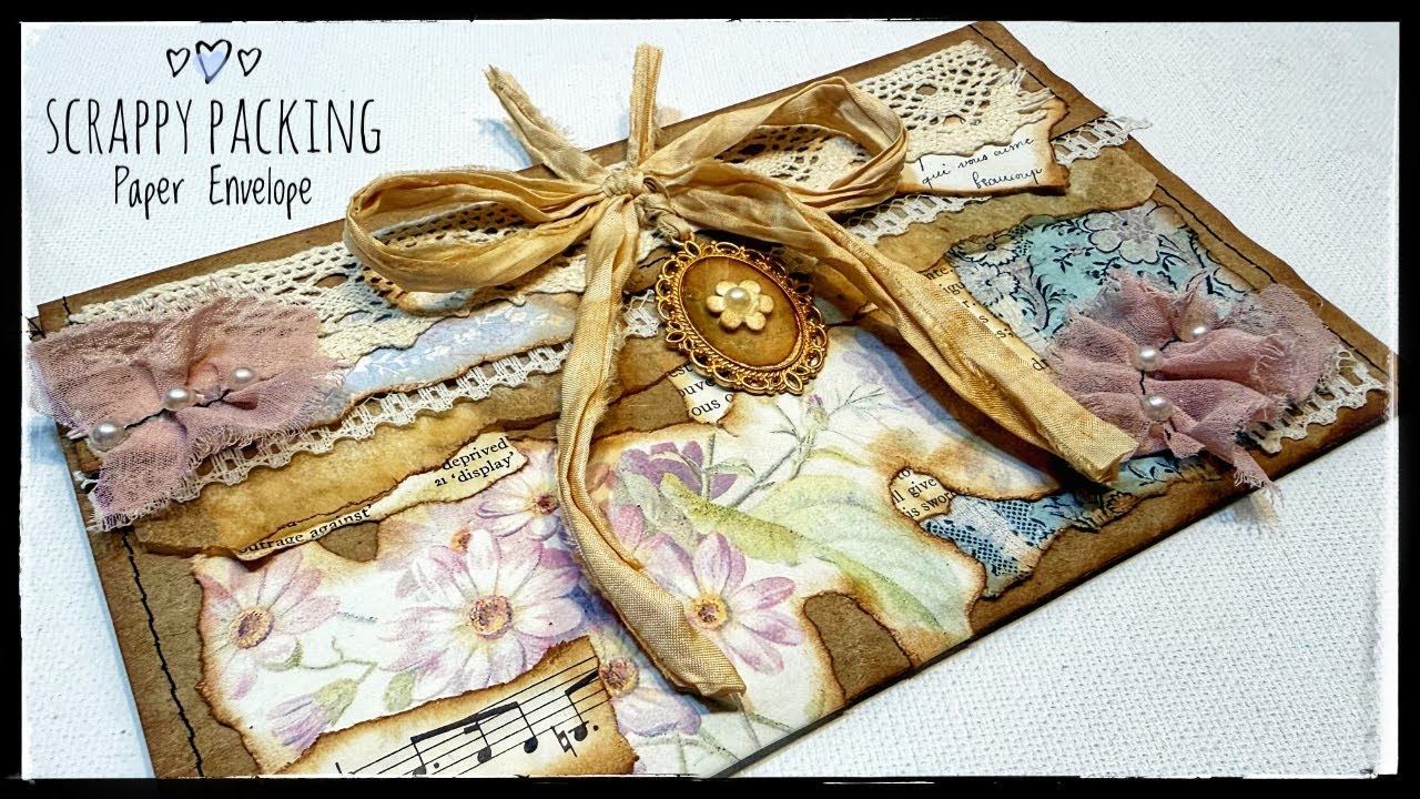 Конверт из обрезков упаковочной бумаги — пошаговая инструкция — Scrap Buster