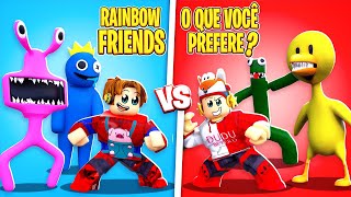 Rainbow Friends Chapter 2 Rosa ou Amarelo! O que você prefere? 🤔