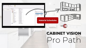 Building Cabinet Material Schedules | Part 3 - Cabinet Vision Pro Path