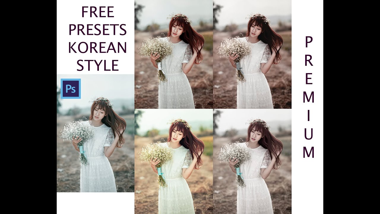 5 Free presets camera raw, Korean tone free presets photoshop for