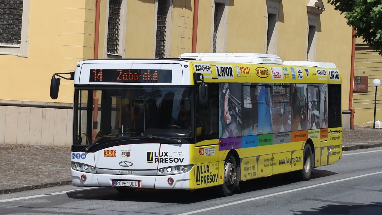 Solaris Urbino 12/III (#386) • DPMP | linka 14 • MHD Prešov 