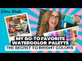 My Go-To Favorite Watercolor Palette: The Secret to Bright Colors
