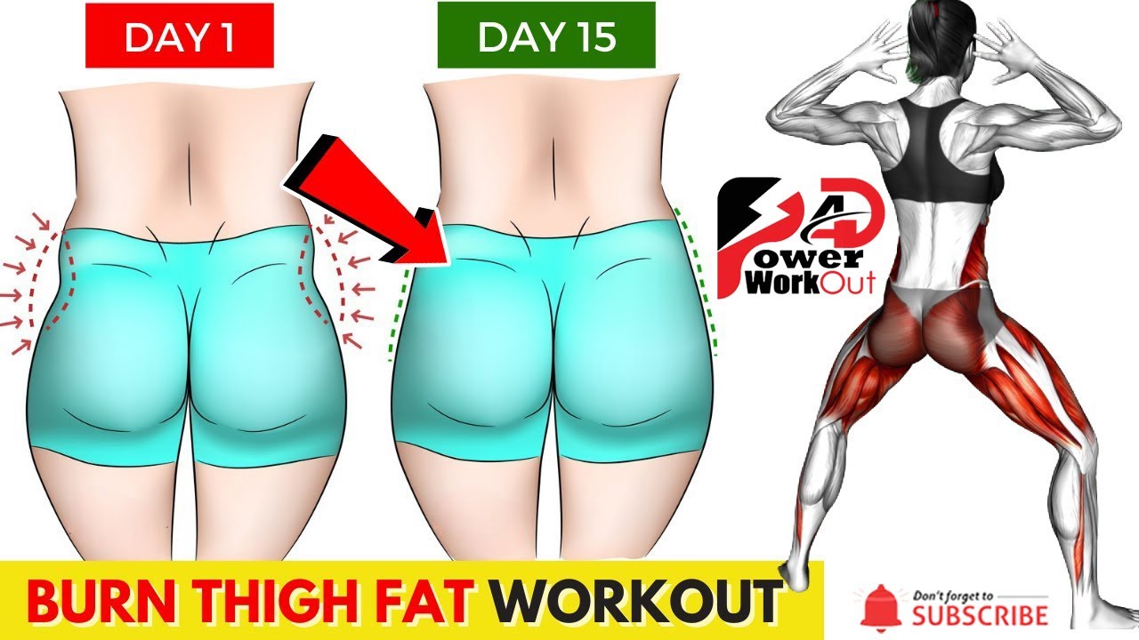 The Best 5 Min Workout To BURN THIGH FAT &amp; BUTT 🔥 Do This GLUTES ...