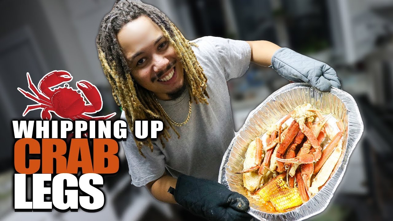 Tony cooked CRAB LEGS for dinner !!
