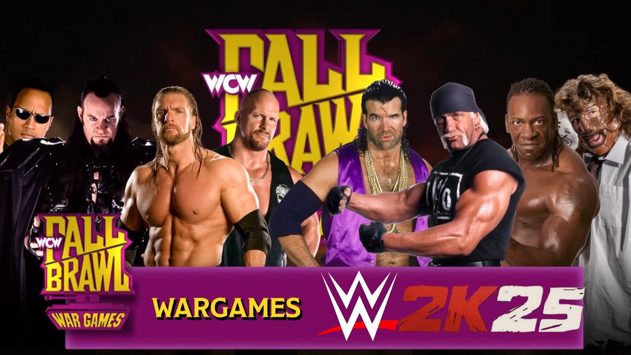 WWE2K25 - Эпоха TEAM ATTITUDE ПРОТИВ TEAM WCW | WAR GAMES