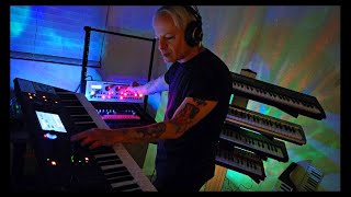 DJ Rik LIVE New Wave Set Moog Slim Phatty Yamaha MODX6  Pattern Sequencer Music