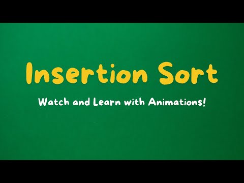 How Insertion Sort Works Step-By-Step - Visual Algorithm Explanation | Data Structures | 2024