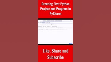 Creating First Python Project and Program in PyCharm  #python #pythonprogramming