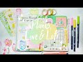 April 2020 Bullet Journal Setup || Plant, Love &amp; Lofi Theme